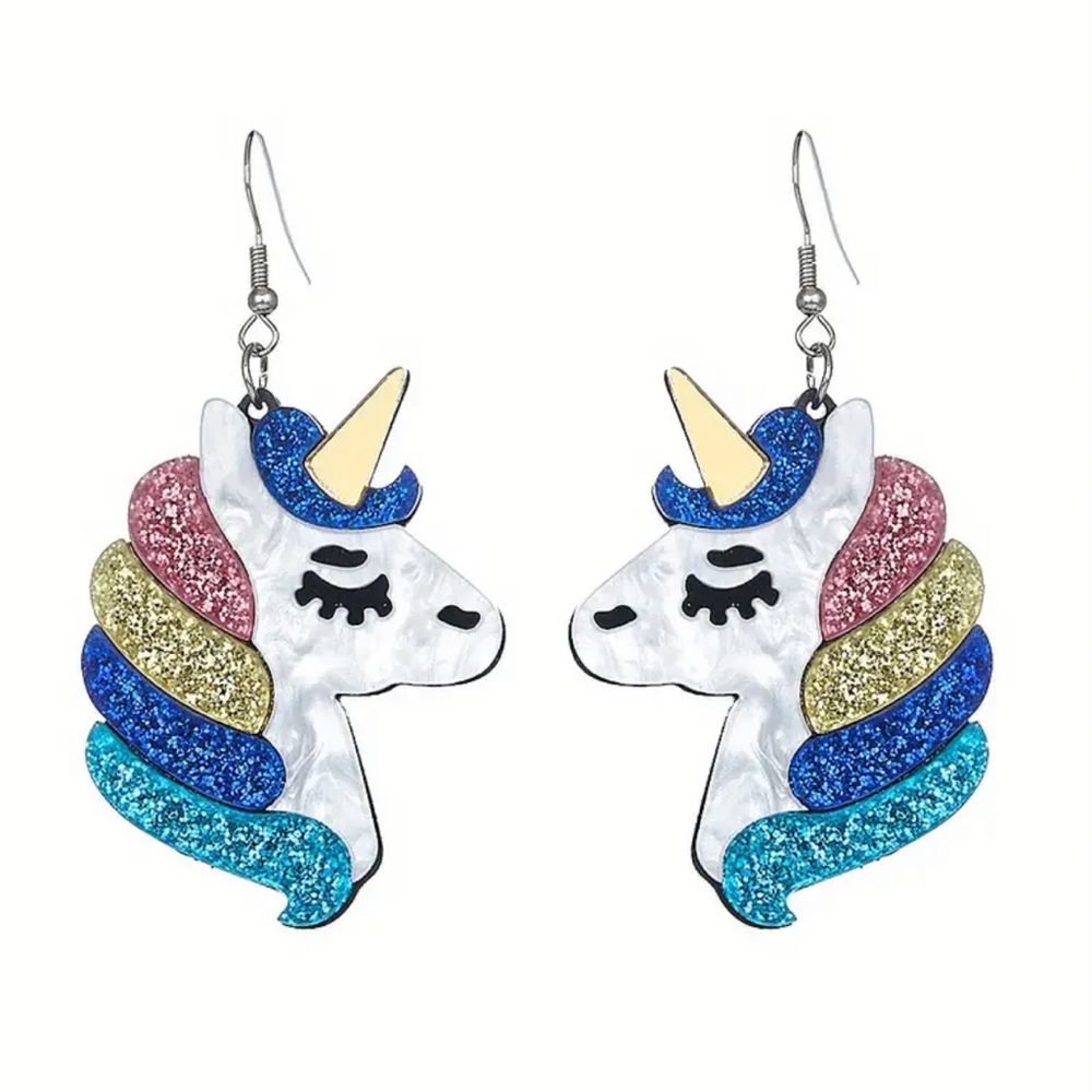 Unicorn Dangle Earrings